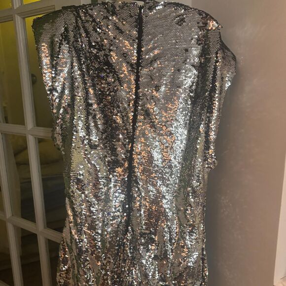 H-m Women's Black and Silver Dress - Picture 3 of 5